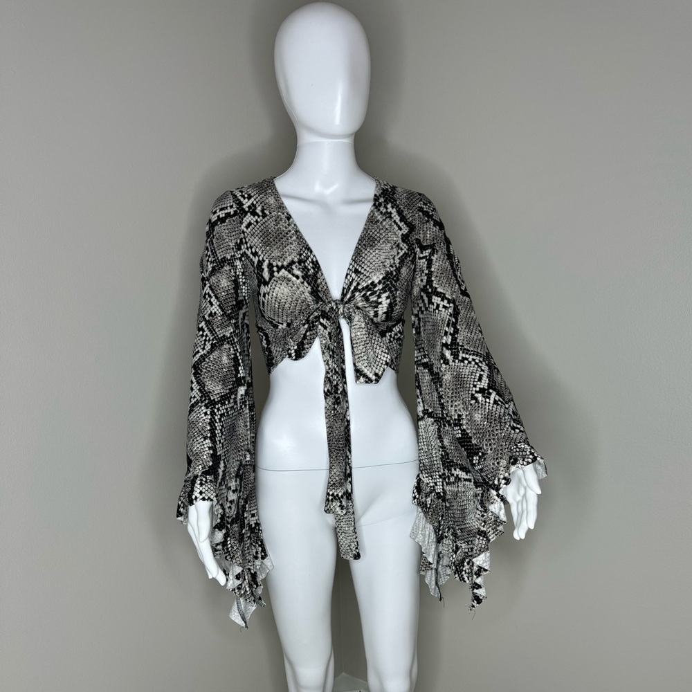 Akira snake print top